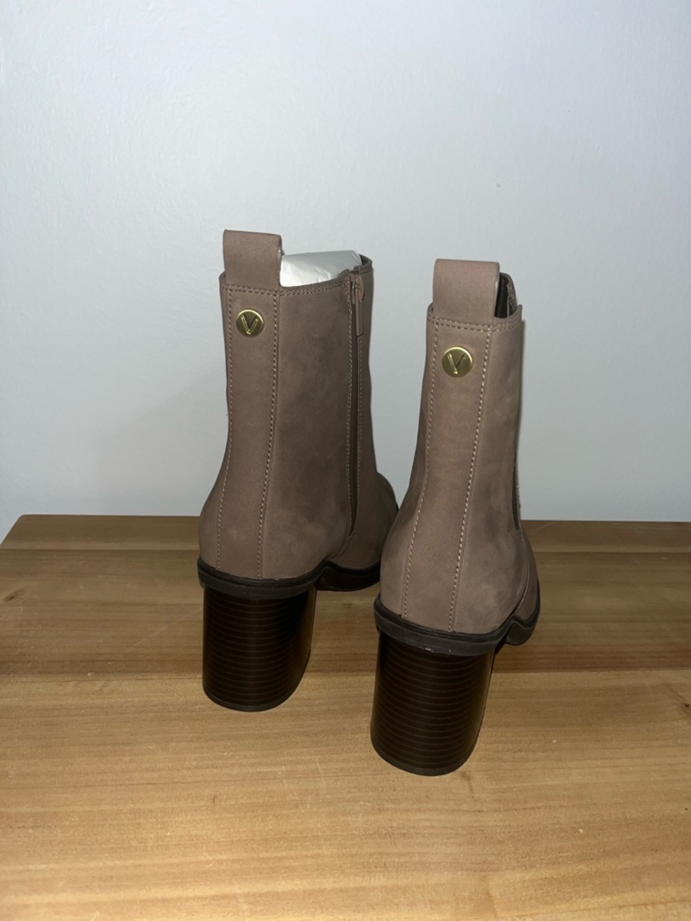 Vionic Taupe Chelsea Block-Heel Ankle Boots - Picture 2 of 7
